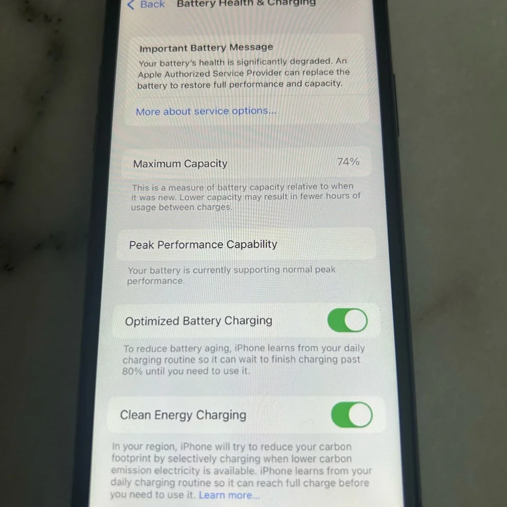 iPhone X Space grey 256GB Used